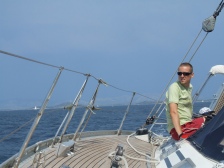 Sailing at the Adriatic sea